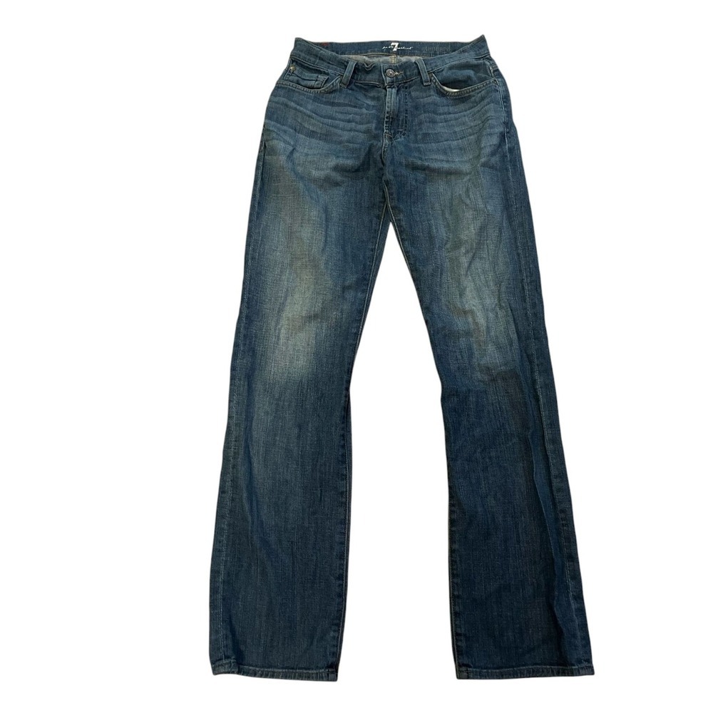 7 For All Mankind Standard Jeans‎ Denim Blue Wash Bootcut Womens SZ 29